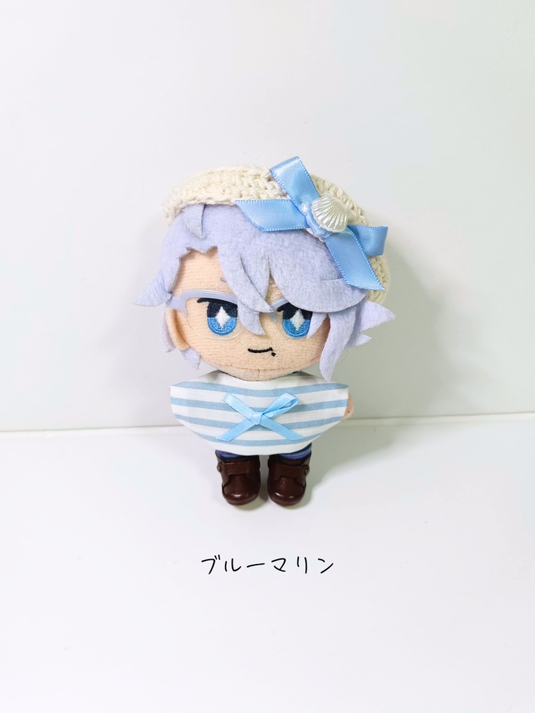 10cmぬい服 おリボン!ベレーマリンセット(トップス&ベレー)