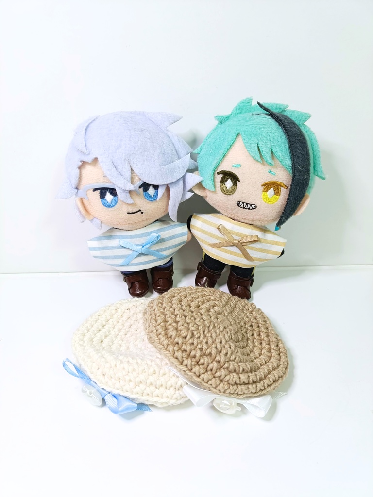 10cmぬい服 おリボン!ベレーマリンセット(トップス&ベレー)