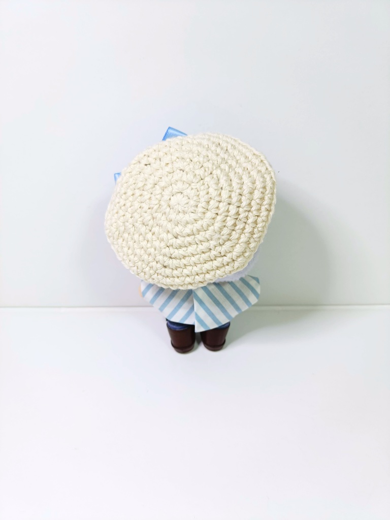 10cmぬい服 おリボン!ベレーマリンセット(トップス&ベレー)