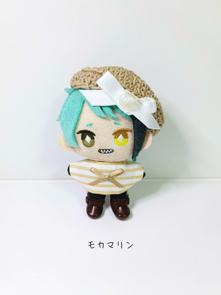 10cmぬい服 おリボン!ベレーマリンセット(トップス&ベレー)