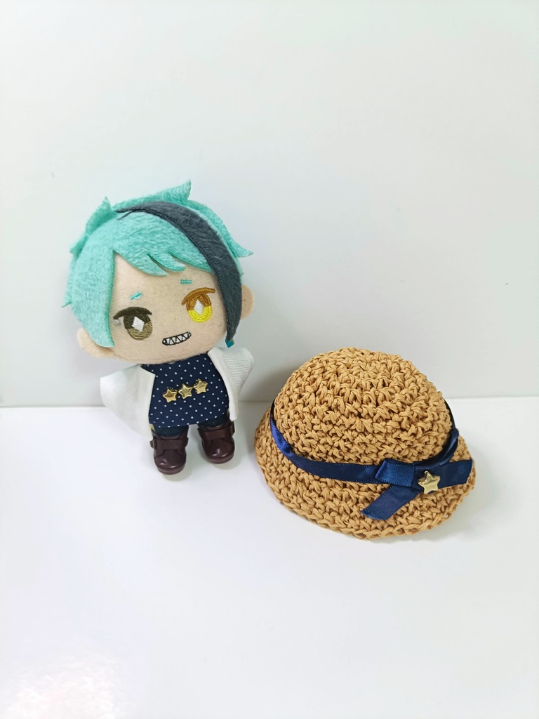 10cmぬい服 三ツ星麦わらセット(ハット&トップス&ジャケット)
