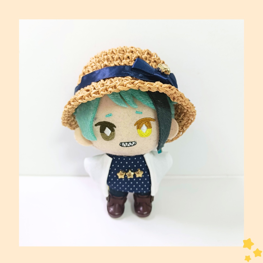 10cmぬい服 三ツ星麦わらセット（ハット＆トップス＆ジャケット）