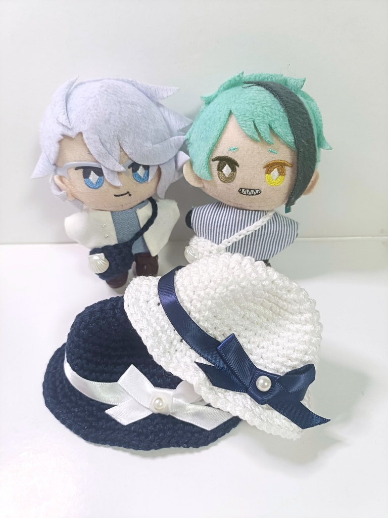 10cmぬい服 マリンハットセット(ハット&バッグ)