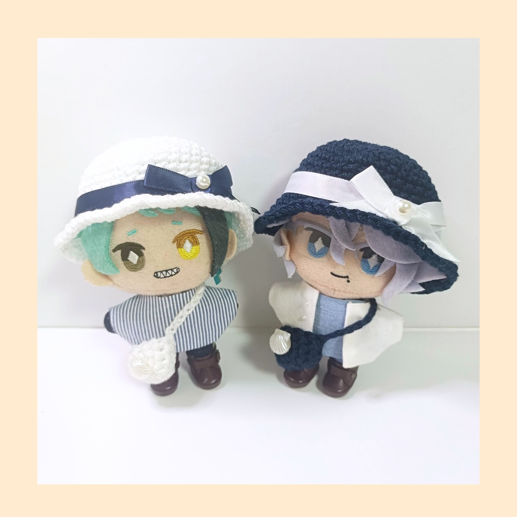 10cmぬい服 マリンハットセット（ハット＆バッグ）
