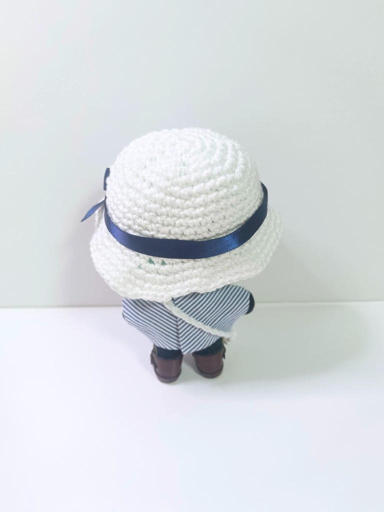 10cmぬい服 マリンハットセット(ハット&バッグ)