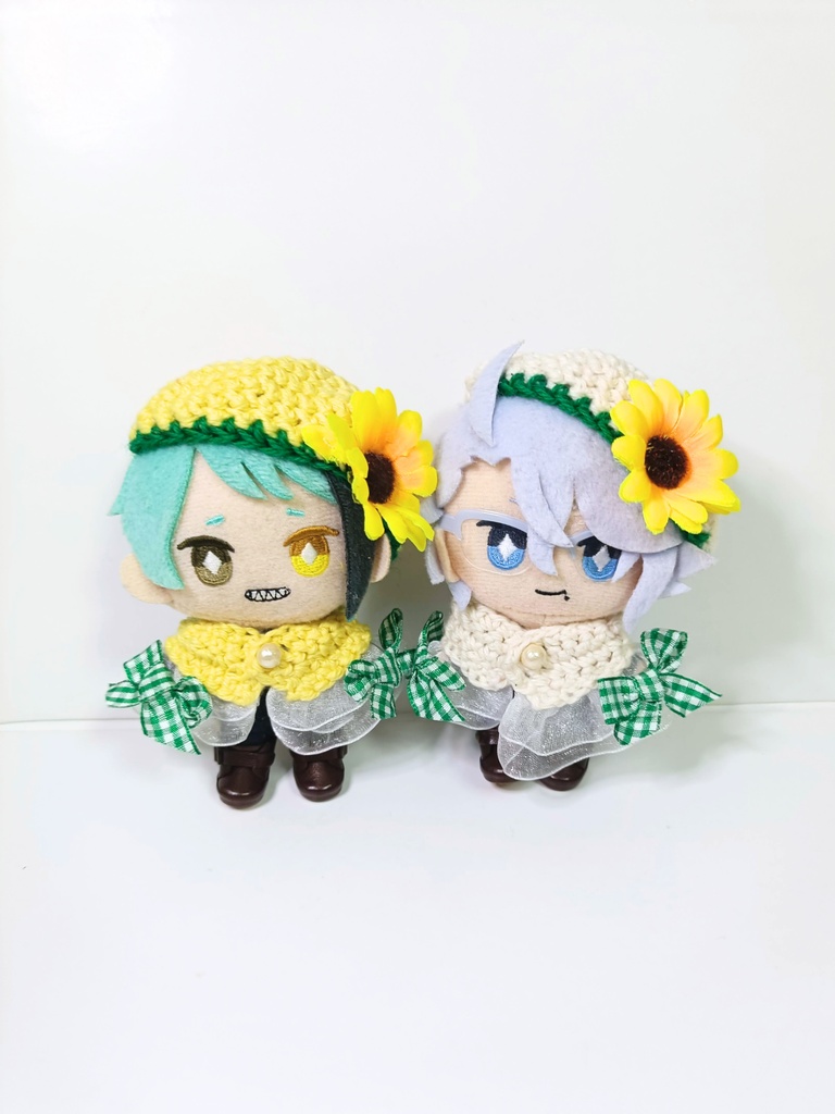 10cmぬい服 ひまわりケープ&ベレーセット