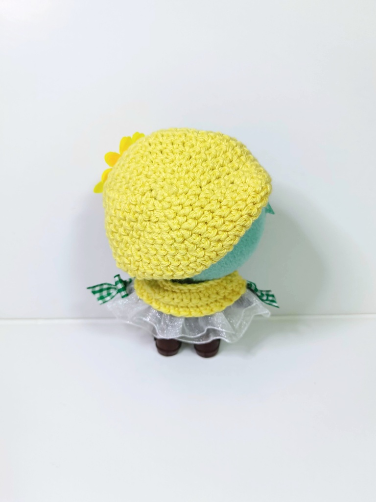 10cmぬい服 ひまわりケープ&ベレーセット