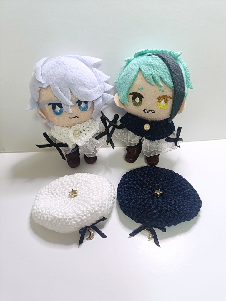 10cmぬい服 三日月ケープ&ベレーセット