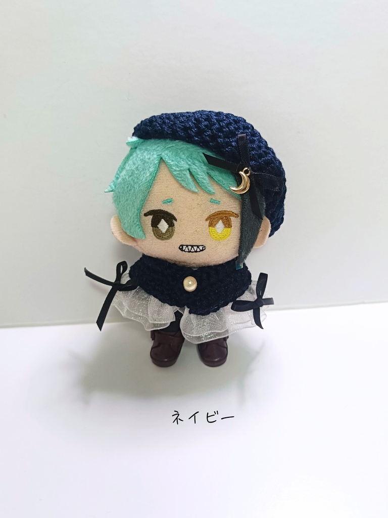 10cmぬい服 三日月ケープ&ベレーセット