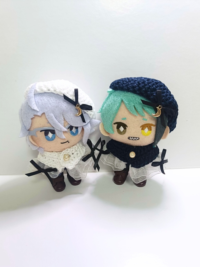 10cmぬい服 三日月ケープ&ベレーセット