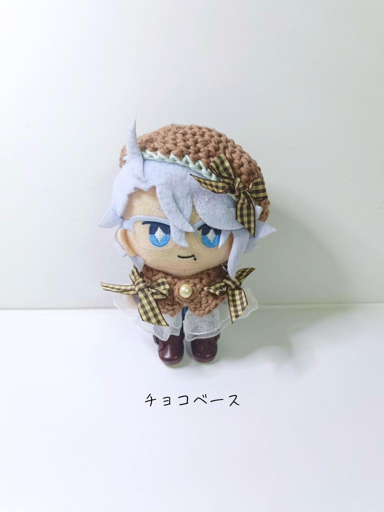 10cmぬい服 チョコミント!ケープ&ベレー
