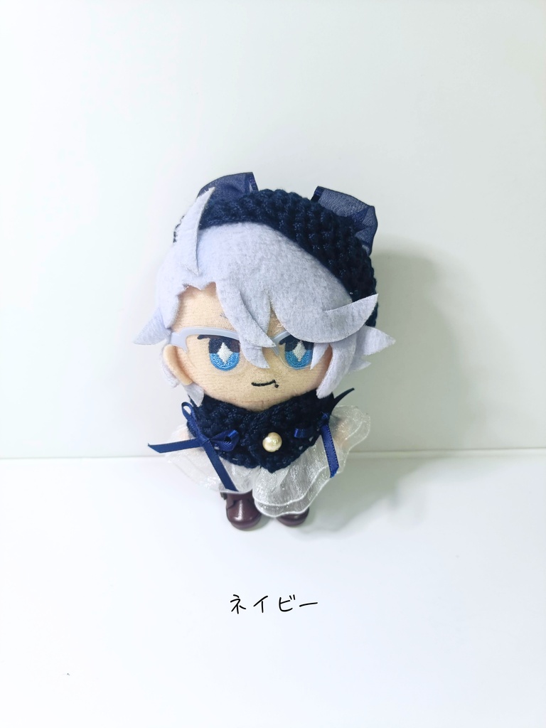 10cmぬい服 シンプルリボンケープ&ベレー