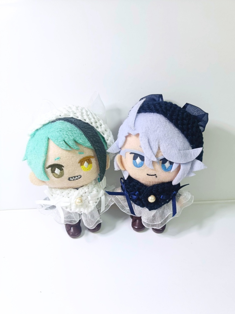 10cmぬい服 シンプルリボンケープ&ベレー