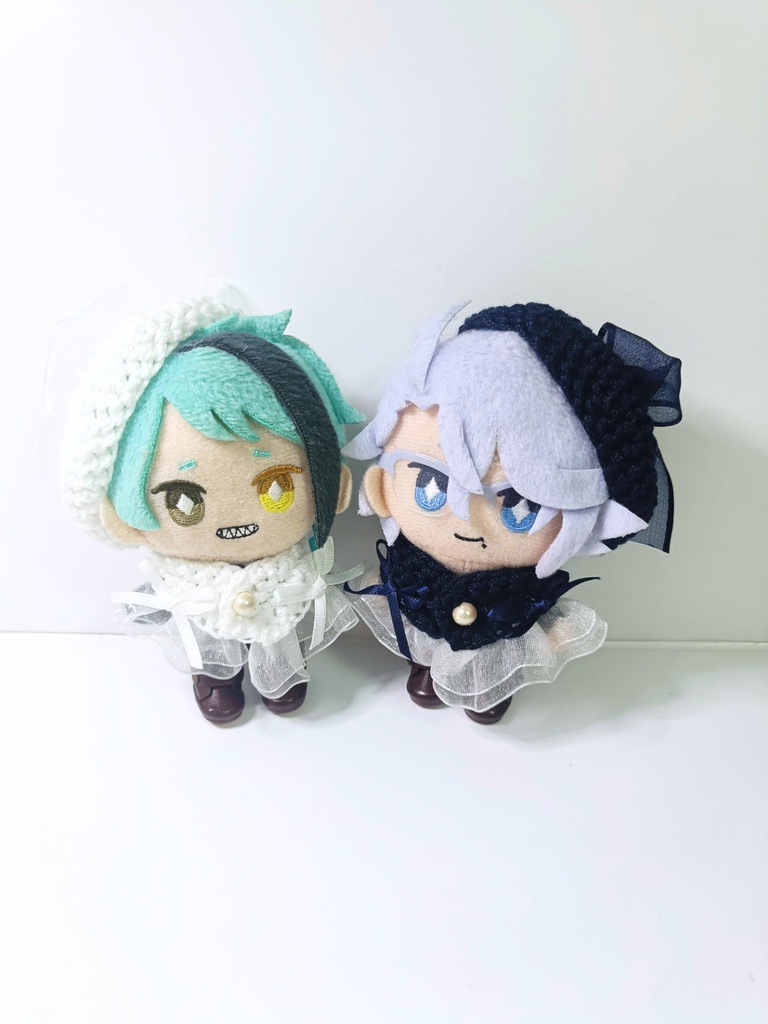 10cmぬい服 シンプルリボンケープ&ベレー