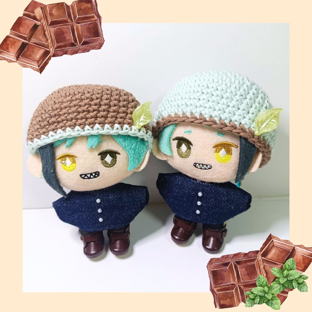 10cmぬい服 チョコミントカジュアルセット
