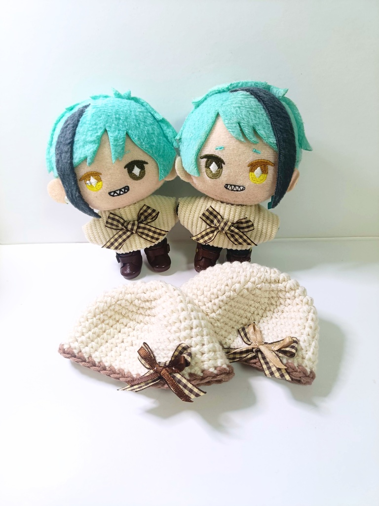 10cmぬい服 アイボリーカジュアルセット