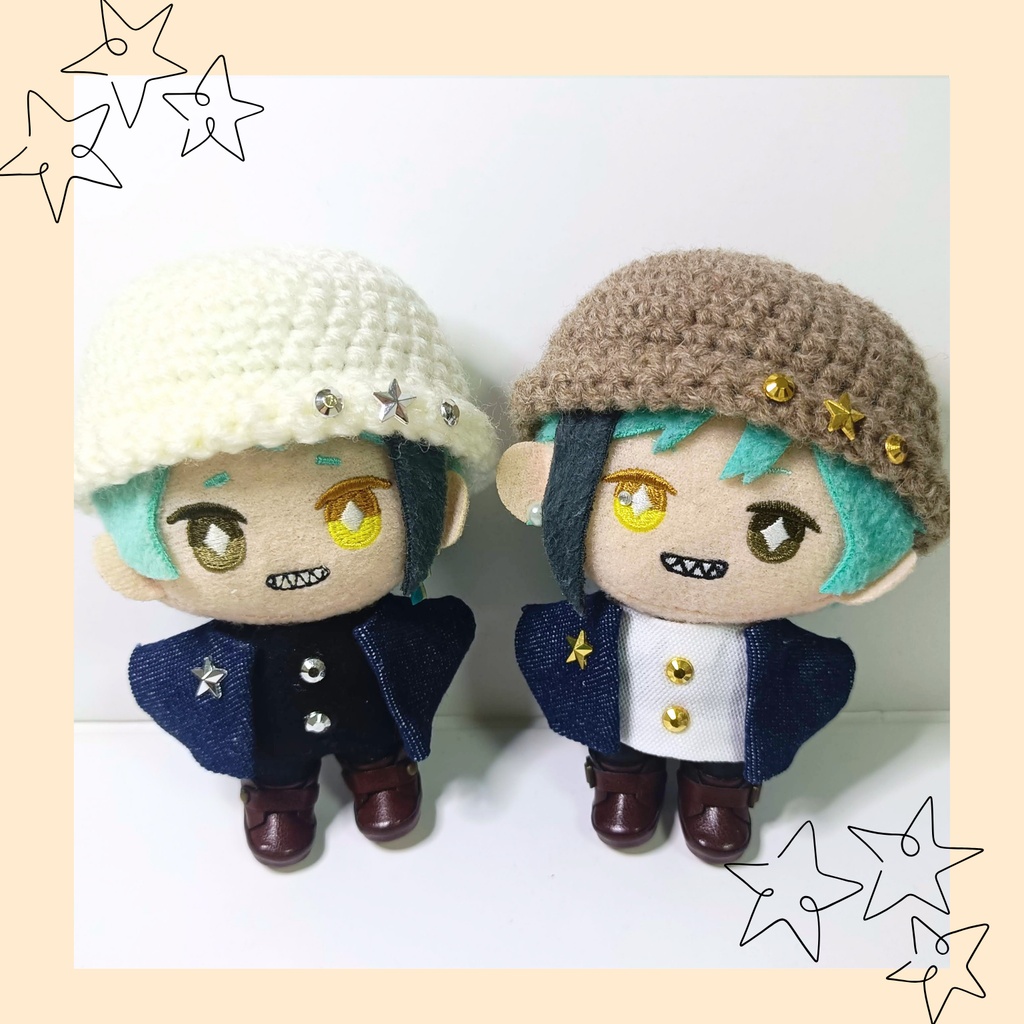 10cmぬい服 スタッズ＆スターコーデセット