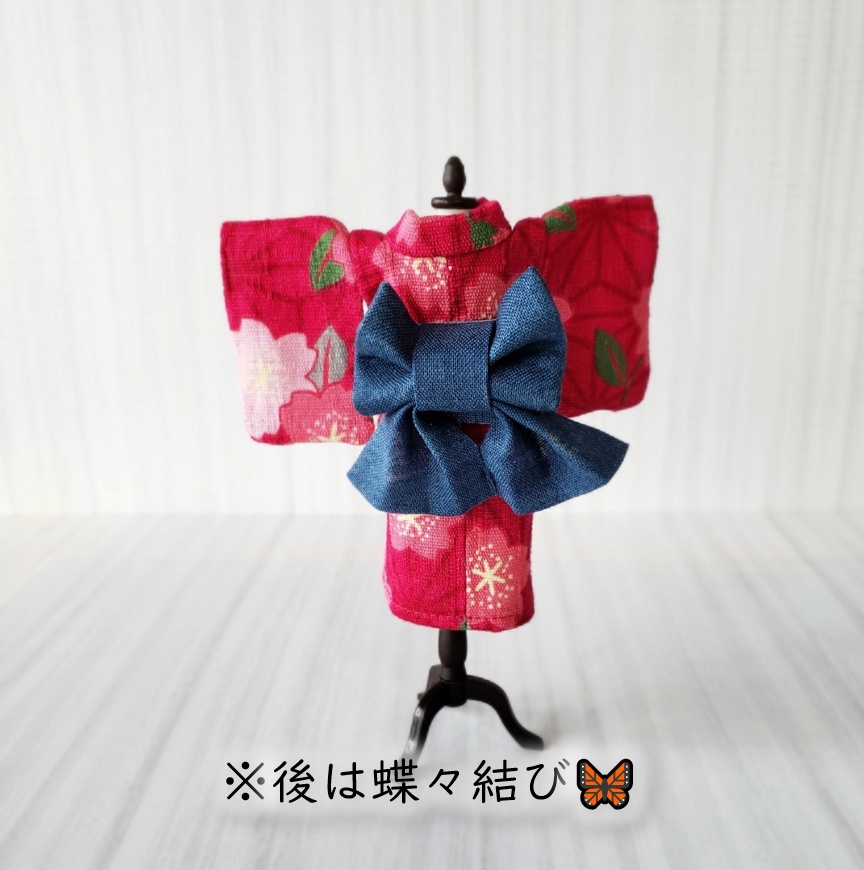 オビツ着用可💗桜爛漫の浴衣(全三色)リニューアル