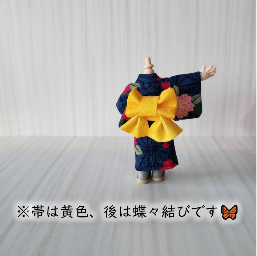 オビツ着用可💗桜爛漫の浴衣(全三色)リニューアル