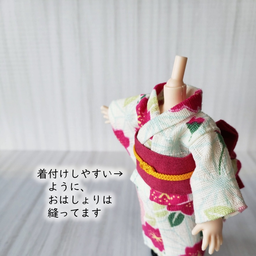 オビツ着用可💗桜爛漫の浴衣(全三色)リニューアル