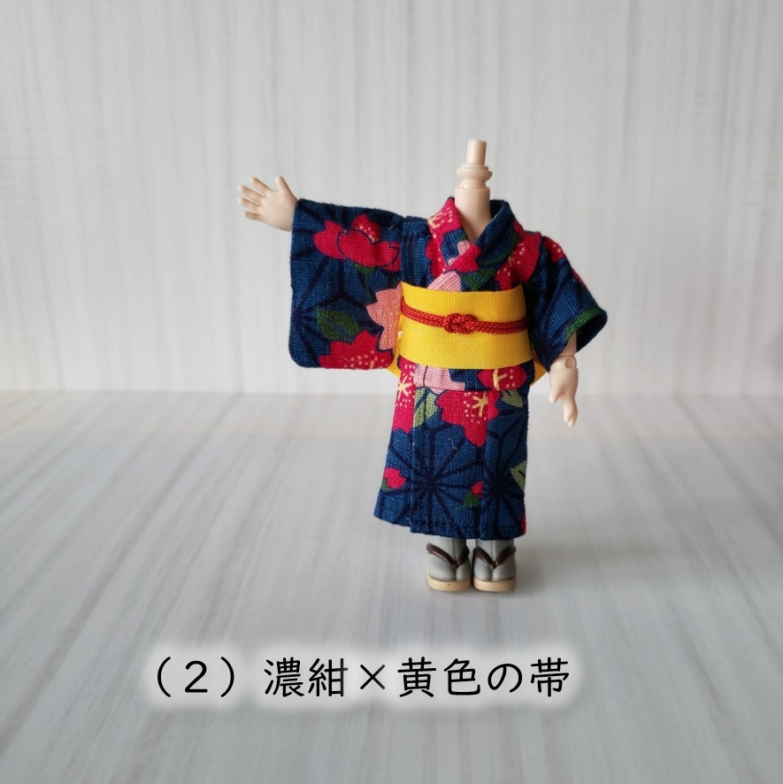 オビツ着用可💗桜爛漫の浴衣(全三色)リニューアル