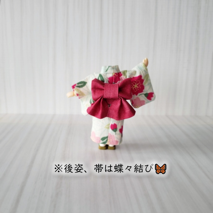 ねんどーる着用可💗桜爛漫の浴衣(全三色)リニューアル