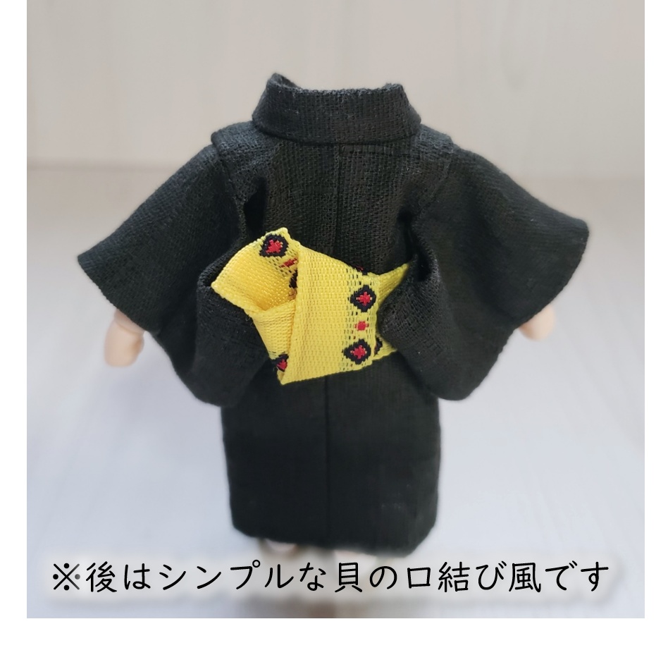 ねんどーる着用可✨アジアン帯がカッコいい着物👘