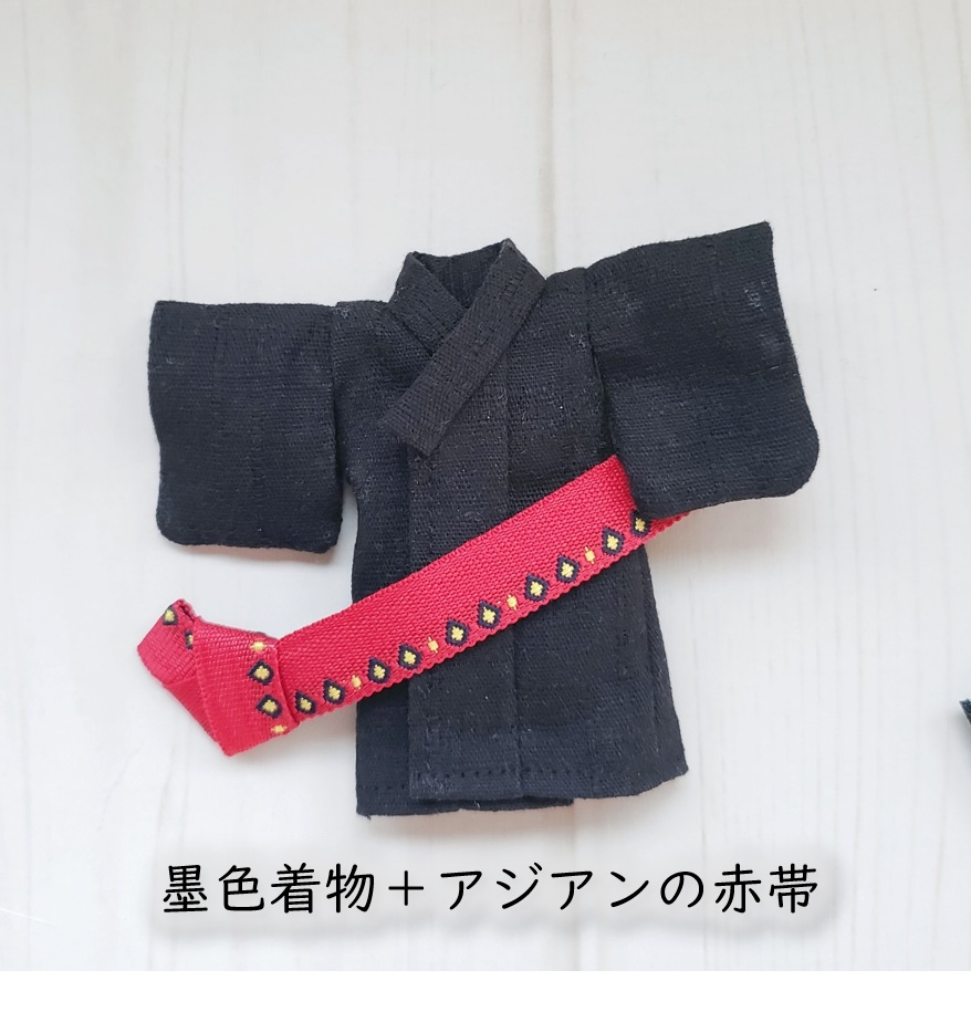 ねんどーる着用可✨アジアン帯がカッコいい着物👘