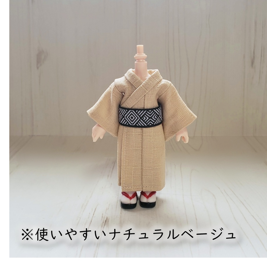オビツ着用可🏮和模様の帯が可愛い着物👘