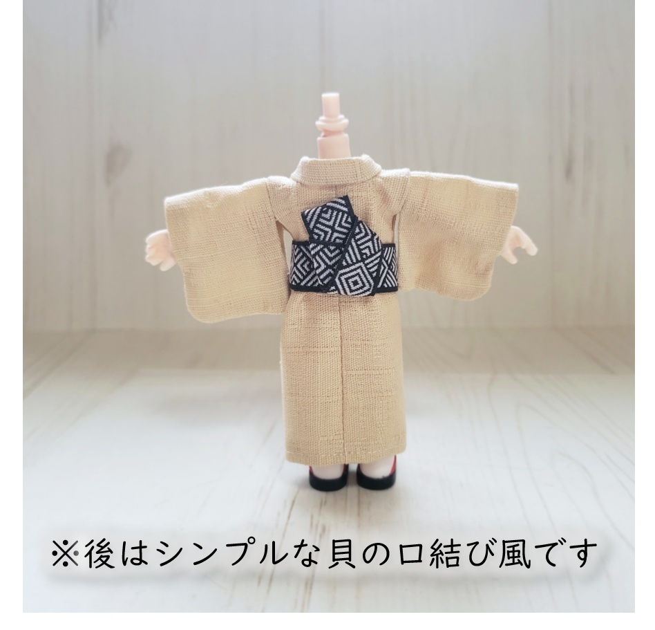 オビツ着用可🏮和模様の帯が可愛い着物👘