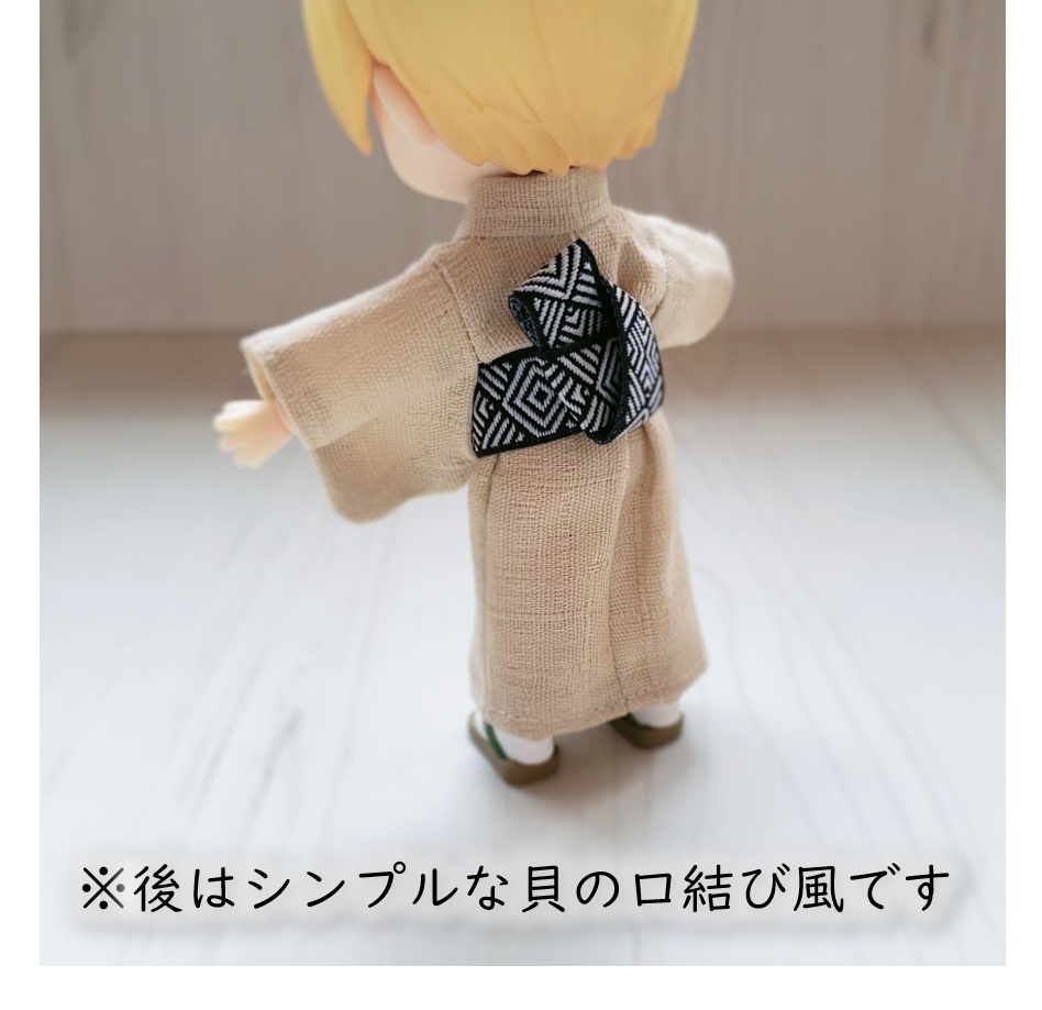 ねんどーる着用可🏮伝統の和模様の帯が可愛い着物
