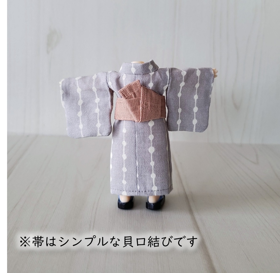 ねんどーる着用可👘 和色の色合わせが楽しい💕遊び浴衣🍶