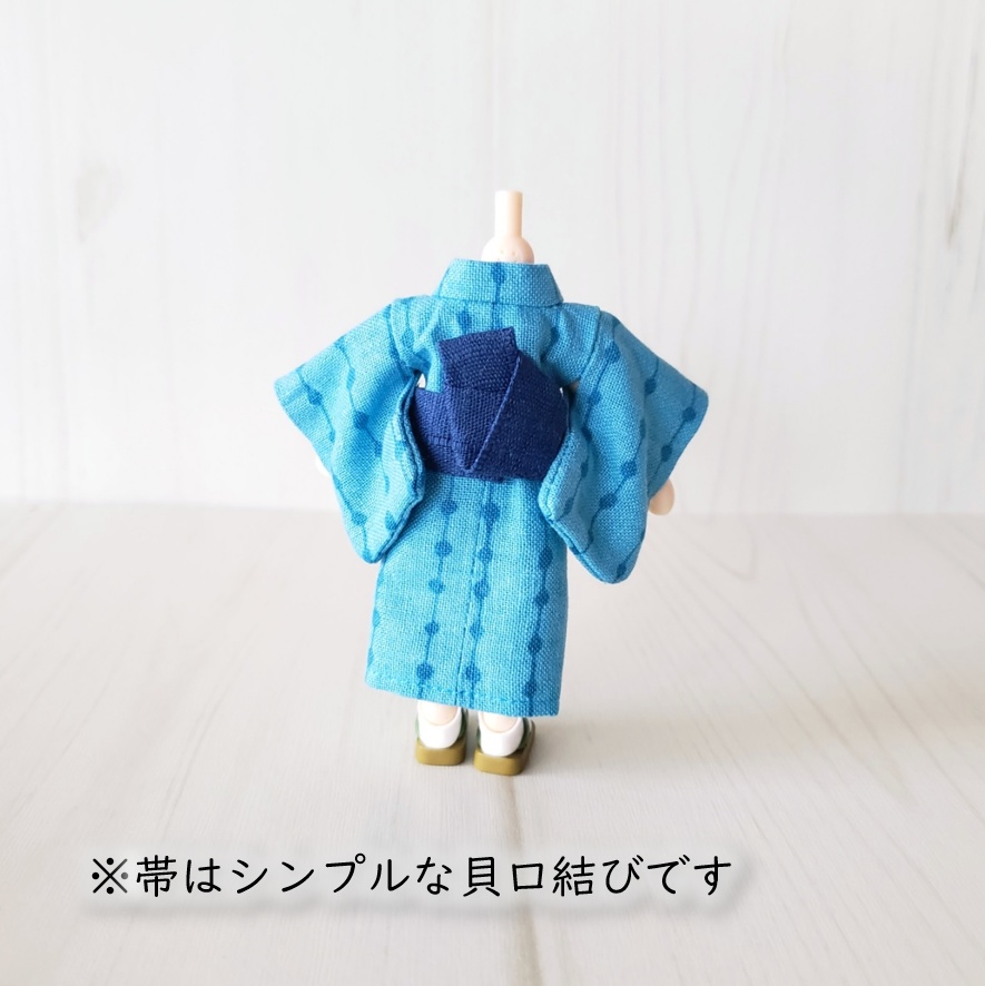 ねんどーる着用可👘 和色の色合わせが楽しい💕遊び浴衣🍶