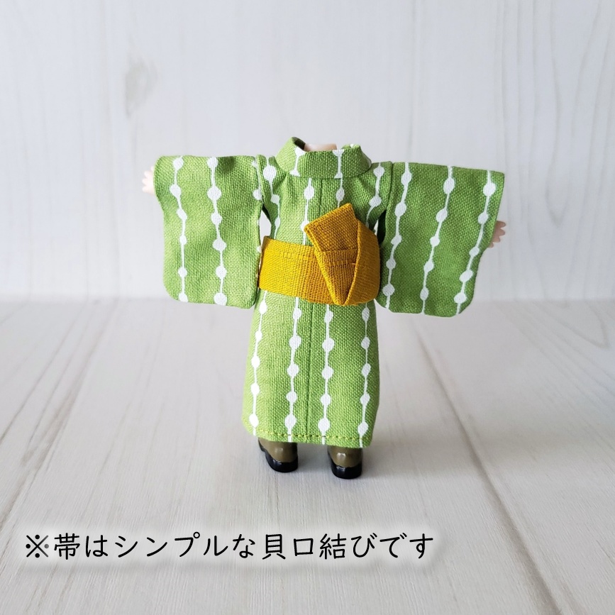 ねんどーる着用可👘 和色の色合わせが楽しい💕遊び浴衣🍶