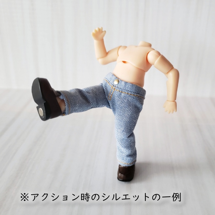 ねんどろいどどーる着用可👖ありそうでないシンプルなストレートジーンズ💕