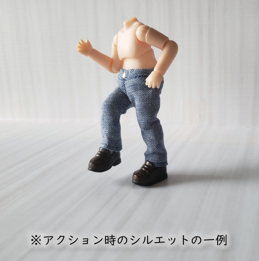ねんどろいどどーる着用可👖ありそうでないシンプルなストレートジーンズ💕