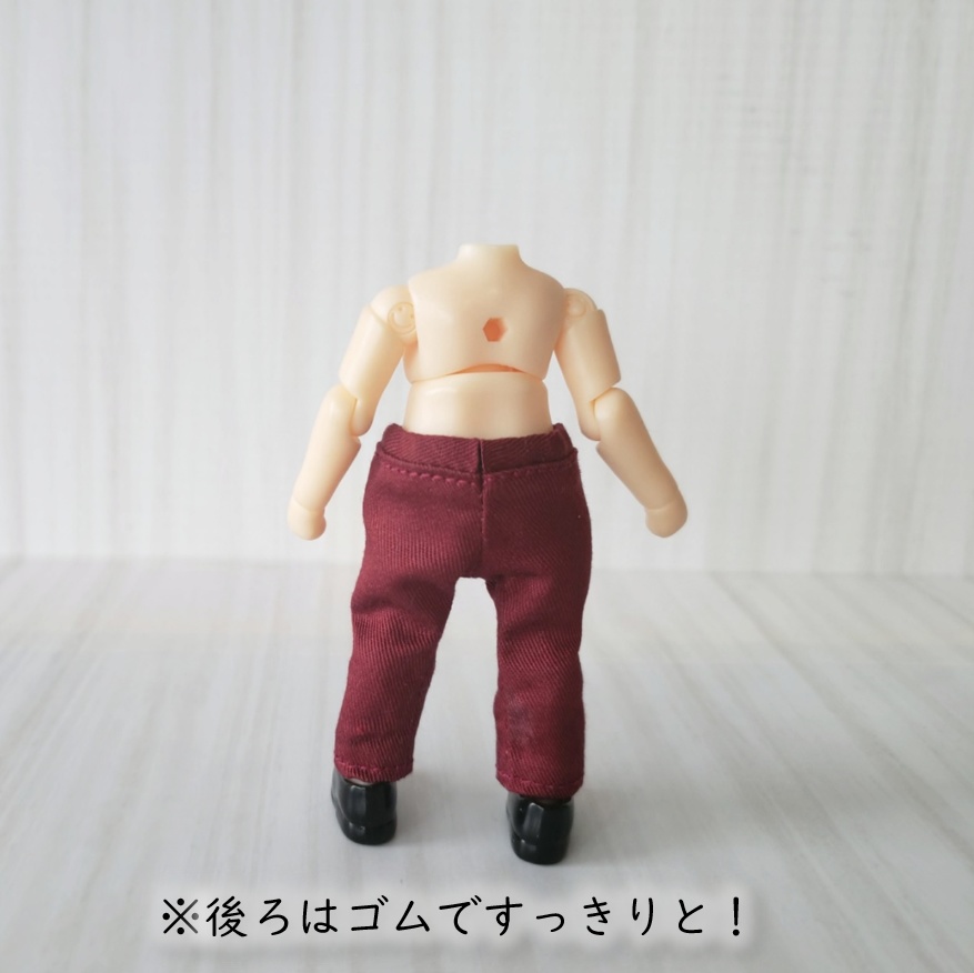 カラーコーデを楽しみたい✨クラシックカラーのストレートパンツ(ねんどーる着用可)