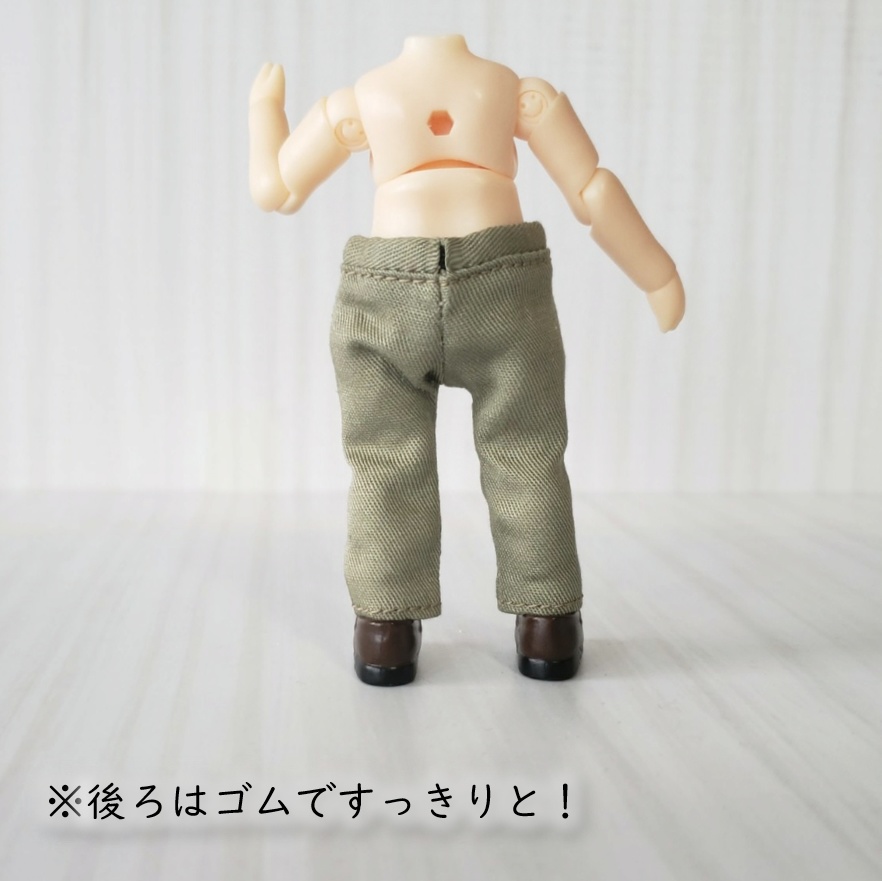 カラーコーデを楽しみたい✨アーミーカラーのストレートパンツ(ねんどーる着用可)