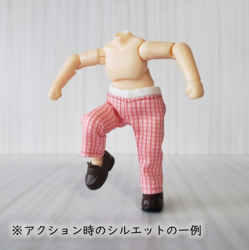 ねんどーる着用可✨ピンチェックのかわいいデザインパンツ👖💕