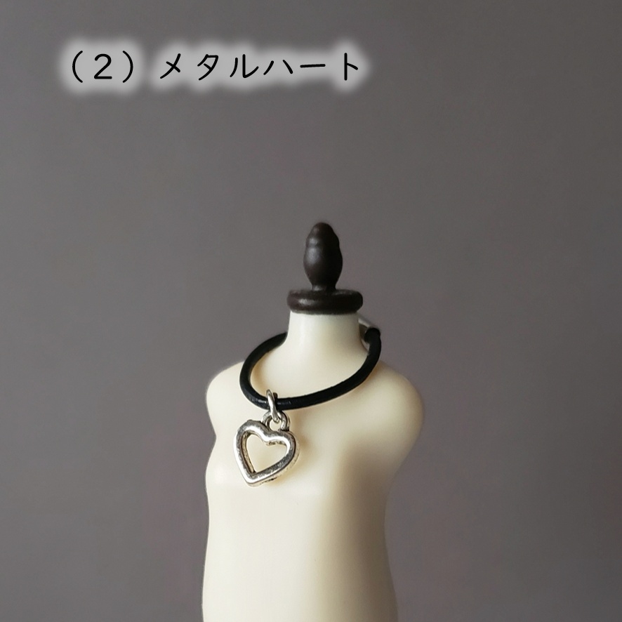 ねんどろいど・オビツ着用可💎本革レザーのハードネックレス