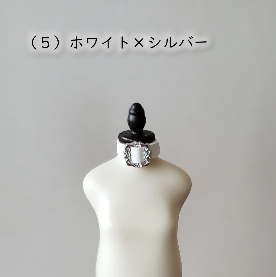 ねんどろいど・オビツ着用可💎ゴシック調レザーチョーカー