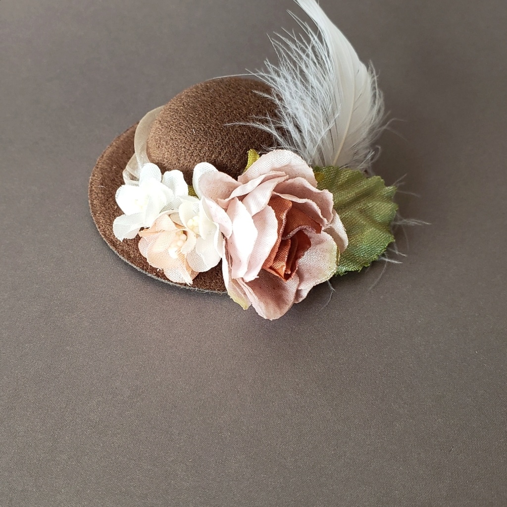 ねんどろいど・ねんどろいどどーる用🌹貴婦人の帽子(大)