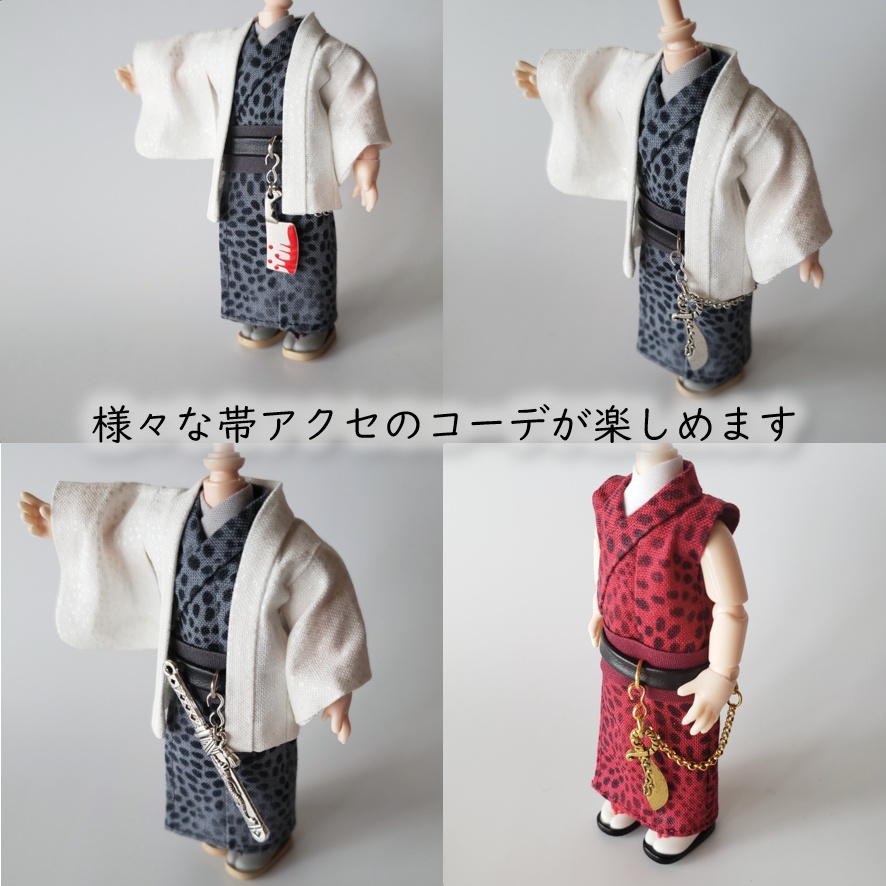 ねんどーる等、着用可👘白い羽織シリーズ第二弾🌼『細雪』と華の着流し