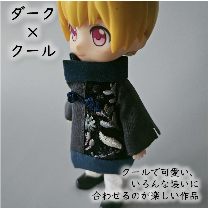 1/12ドール🌼刺繍の綺麗なチャイナコート🧥