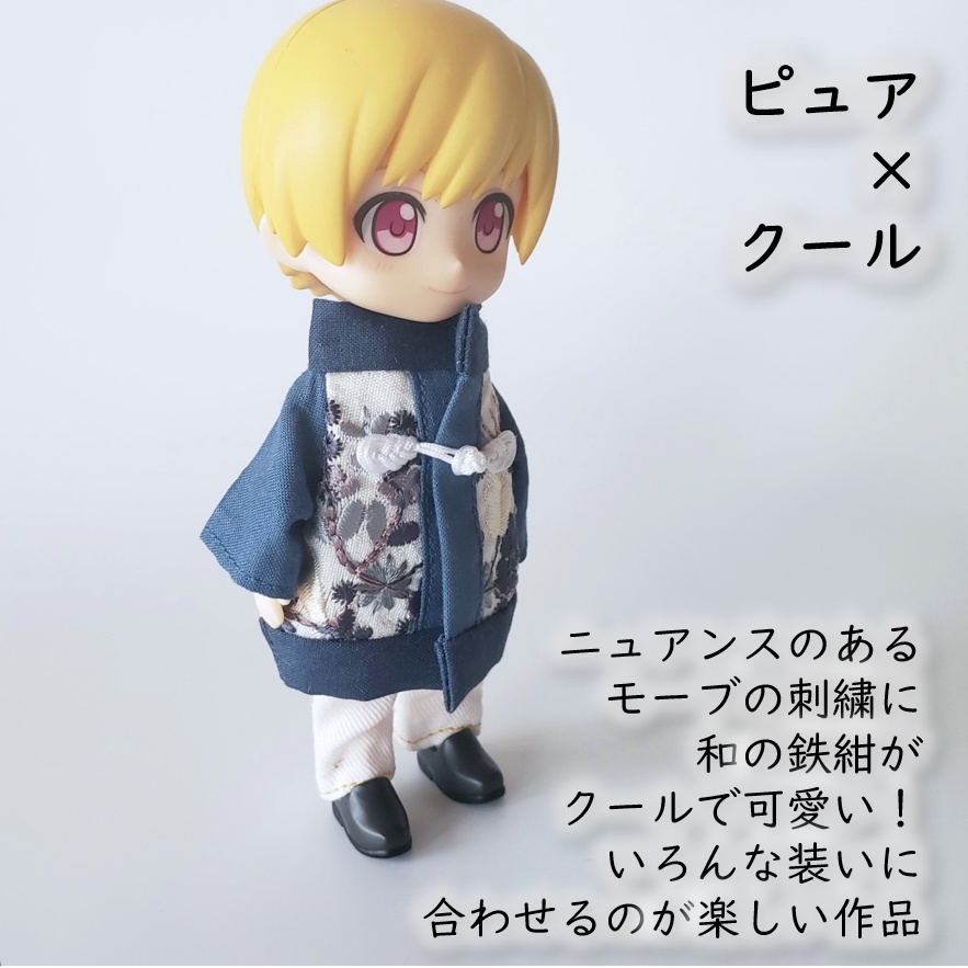 1/12ドール🌼刺繍の綺麗なチャイナコート🧥