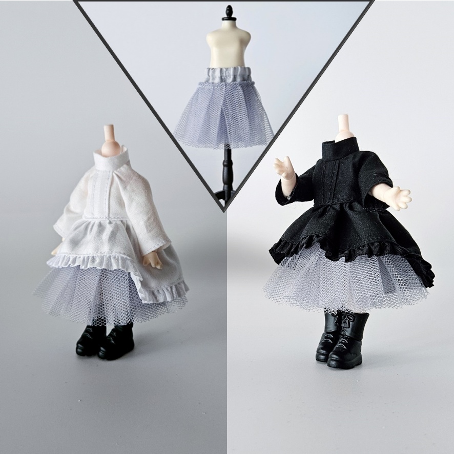 ねんどろいどどーる等🌼基本のチュールパニエ