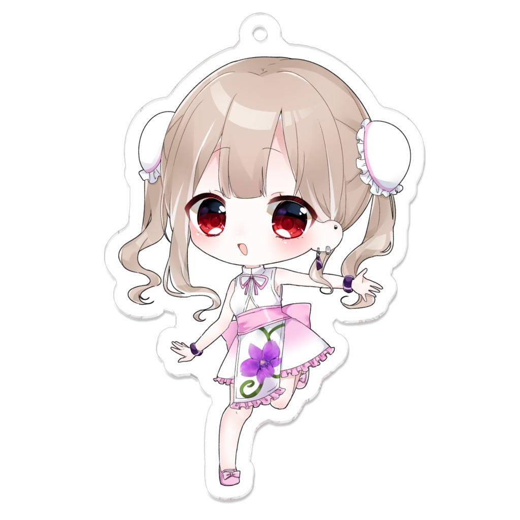 美蘭 70×70(mm) デフォルメアクリルキーホルダー