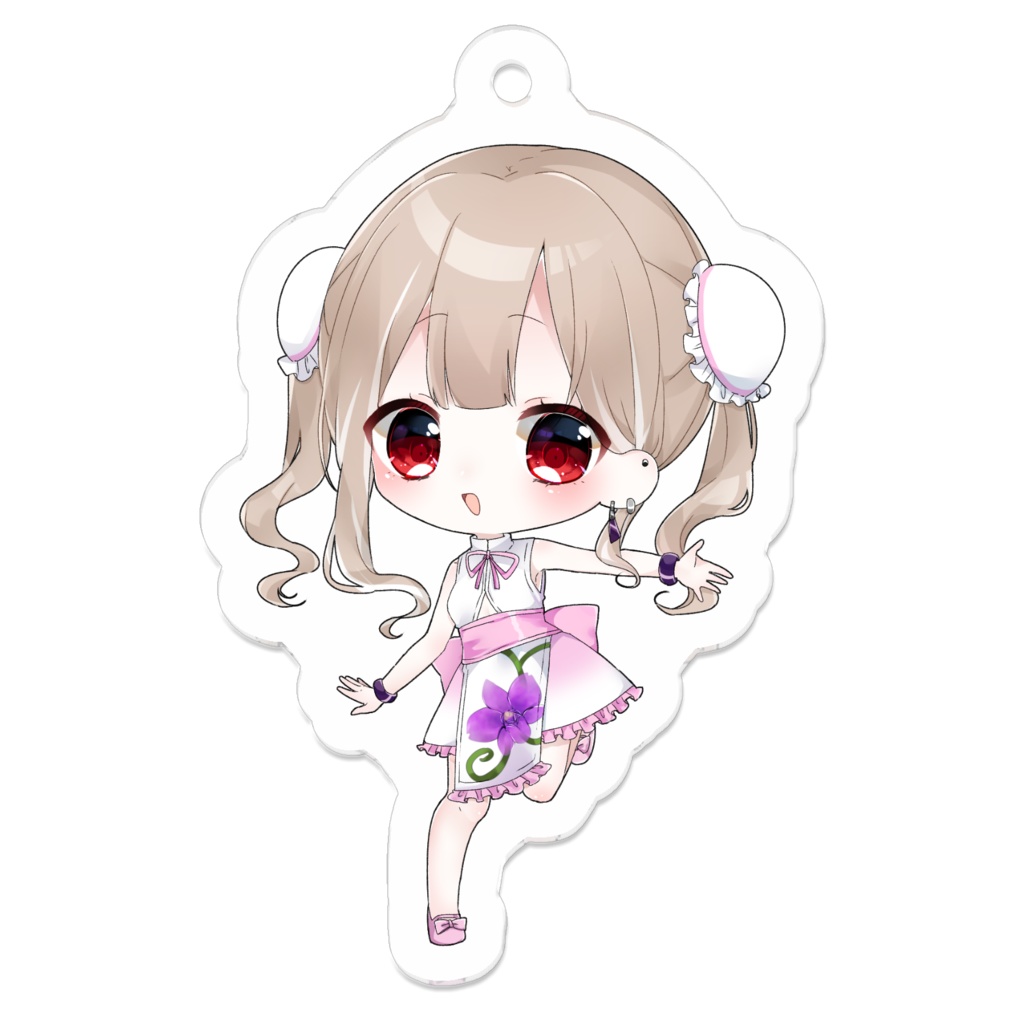 美蘭 50×50(mm) デフォルメアクリルキーホルダー