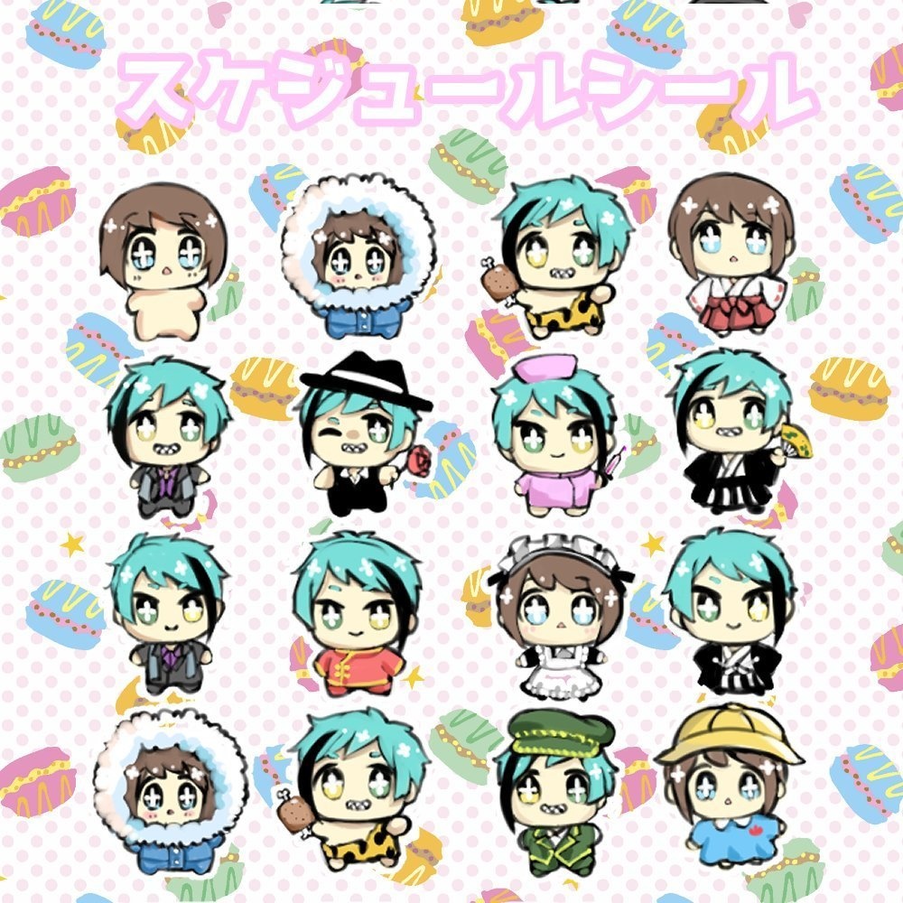 ぬいのスケジュールシール Mr Lavender Booth