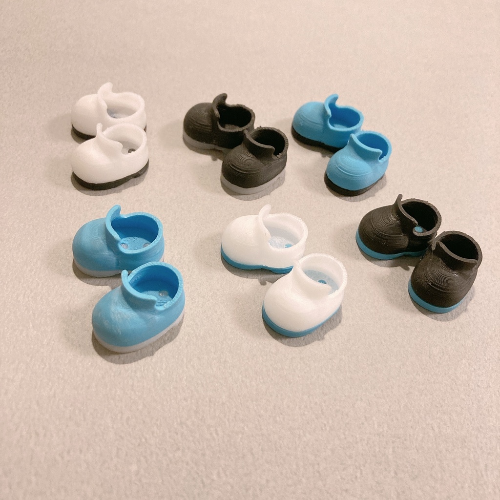 ちっちゃい靴ベーシックバイカラー-10cmぬい-